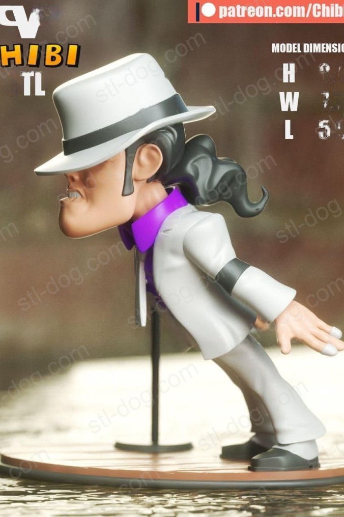 麦克尔·杰克逊(Michael Jackson) 卡通 3D打印图纸